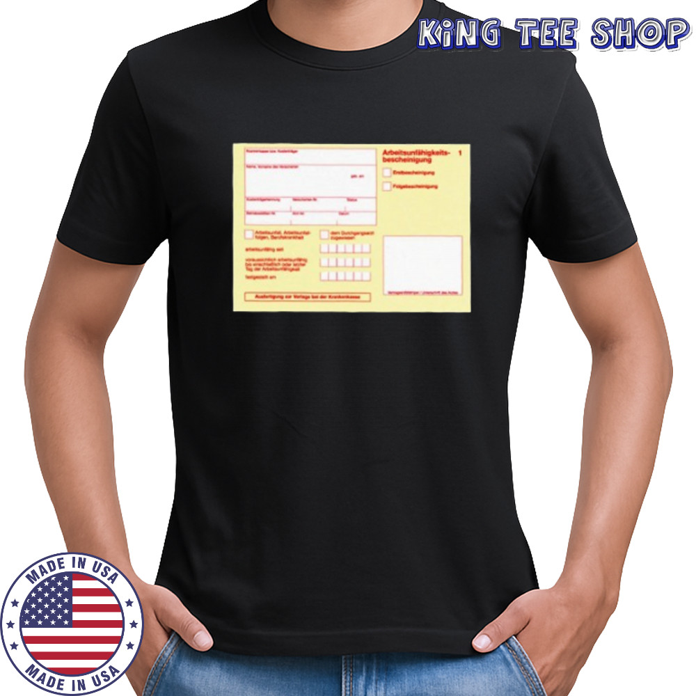 Gelber schein shirt