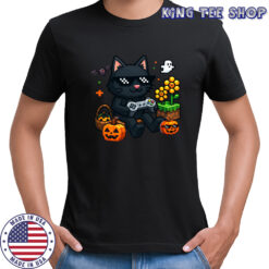 Halloween Cat Minecraft T-Shirt
