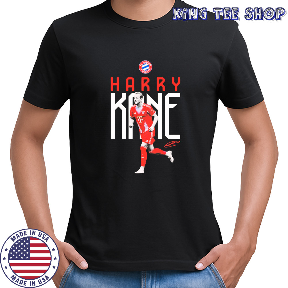 Harry Kane FC Bayern soccer signature shirt