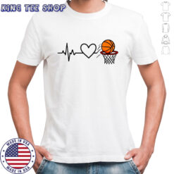 Heart of the basketball shirt
