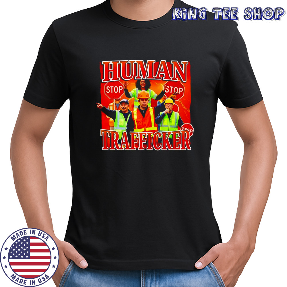 Human trafficker stop lighting graphic shirt
