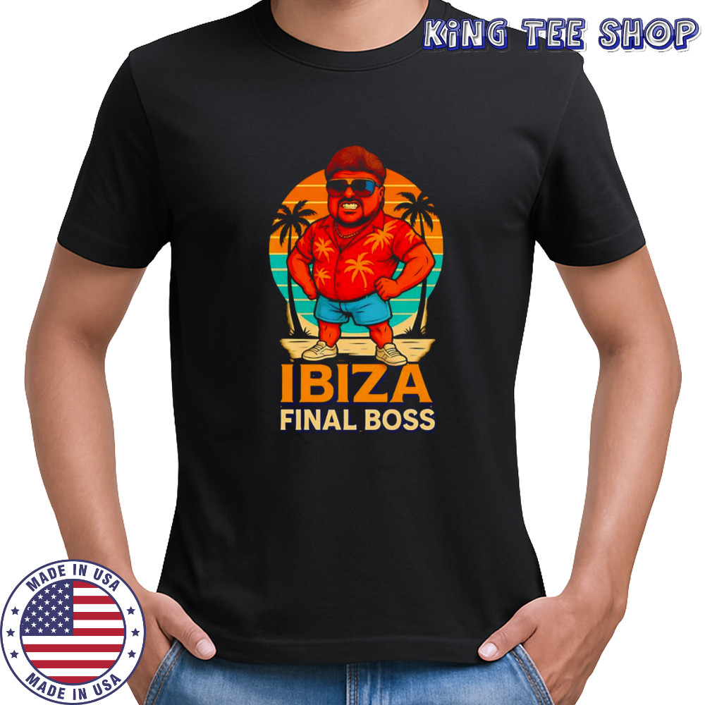 Ibiza Final Boss caricature shirt