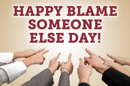 National Blame Someone Else Day (First Friday the 13th of the Year)