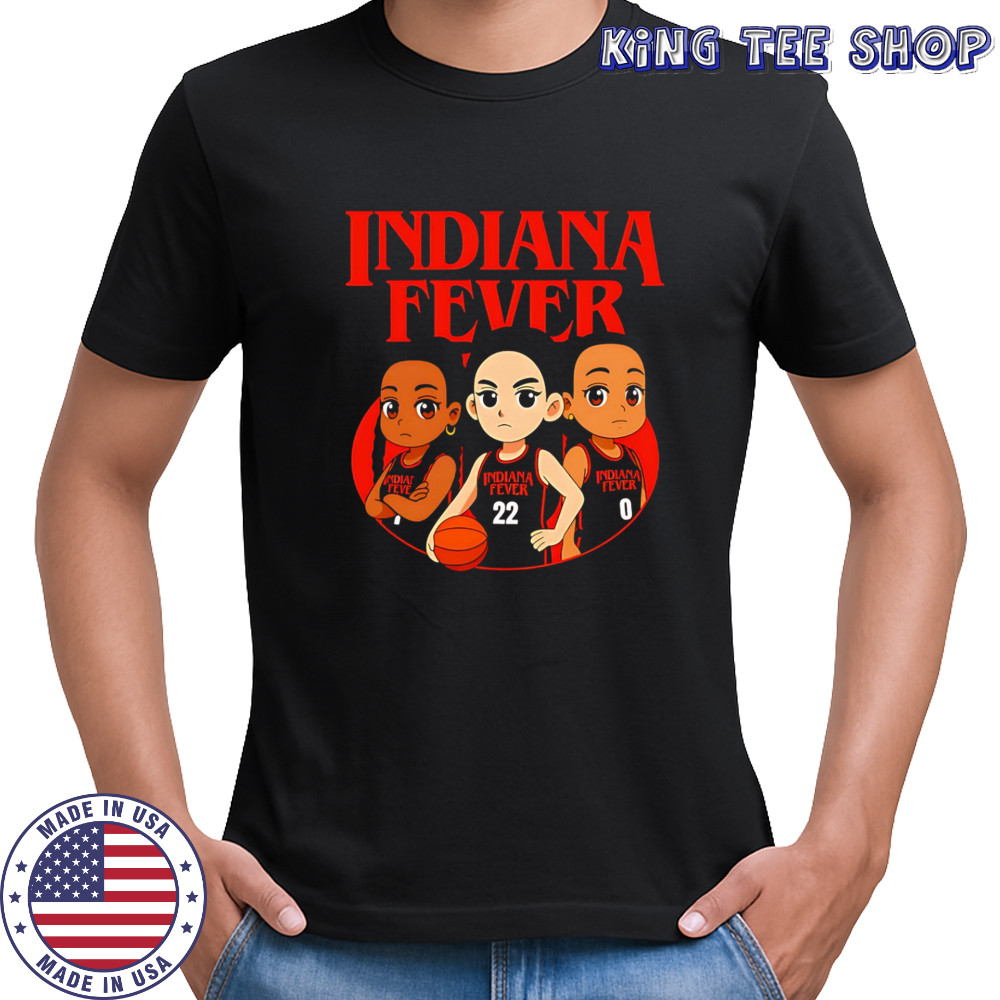 Indiana Fever stranger things WNBA cartoon shirt
