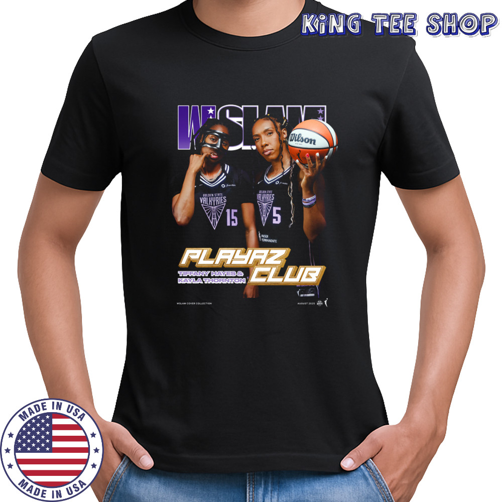Kayla Thornton & Tiffany Hayes Golden State Valkyries SLAM Unisex Cover T Shirt