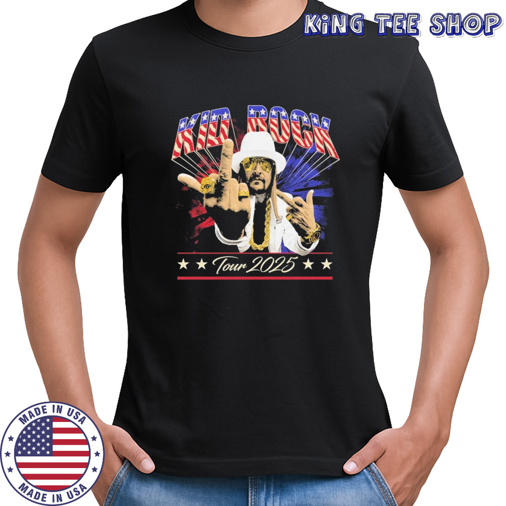 Kid Rock Middle Finger Tour 2025 T-shirt