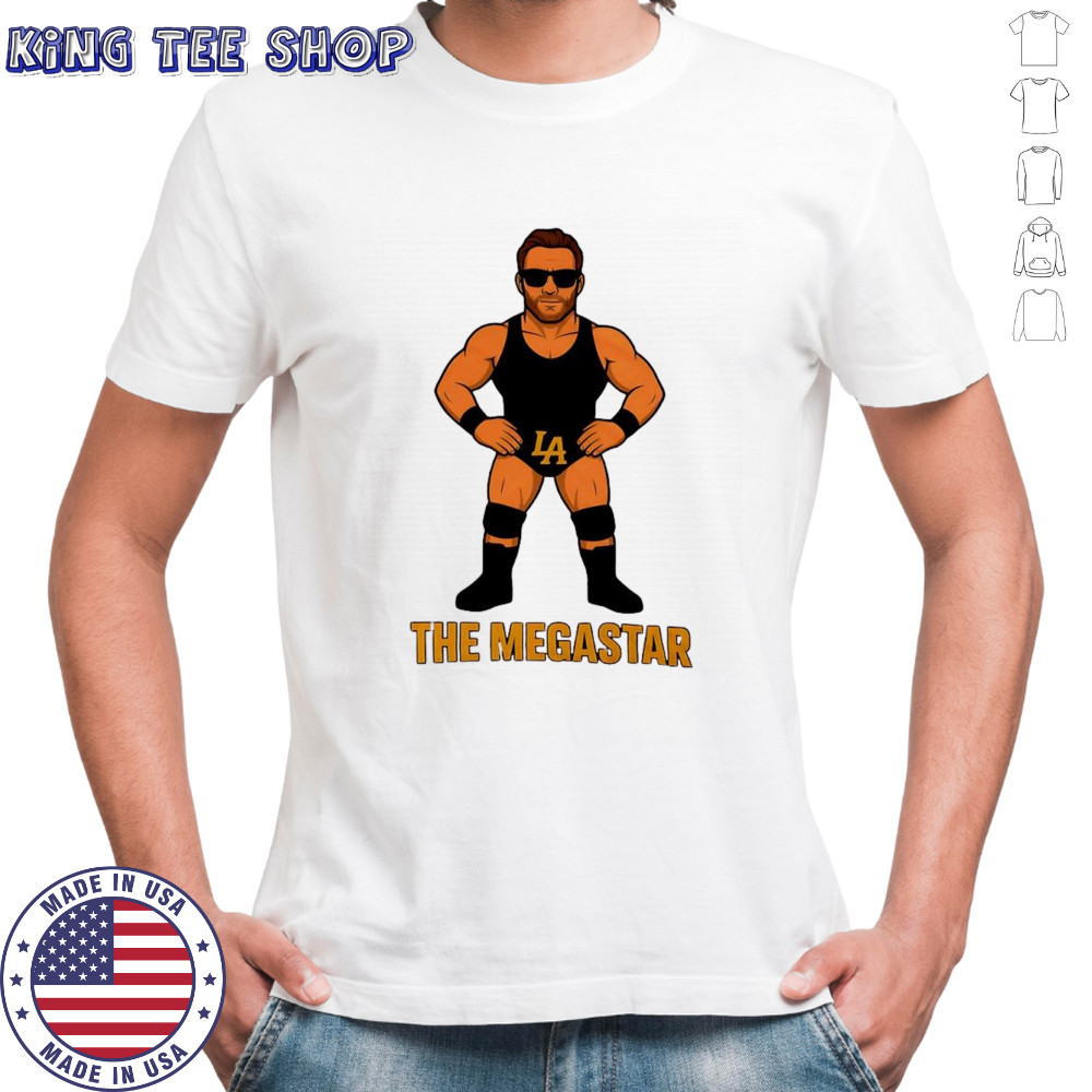 LA Knight The Megastar Yeah cartoon shirt
