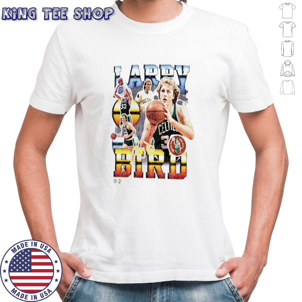 Larry Bird Boston Celtics NBA signature retro shirt