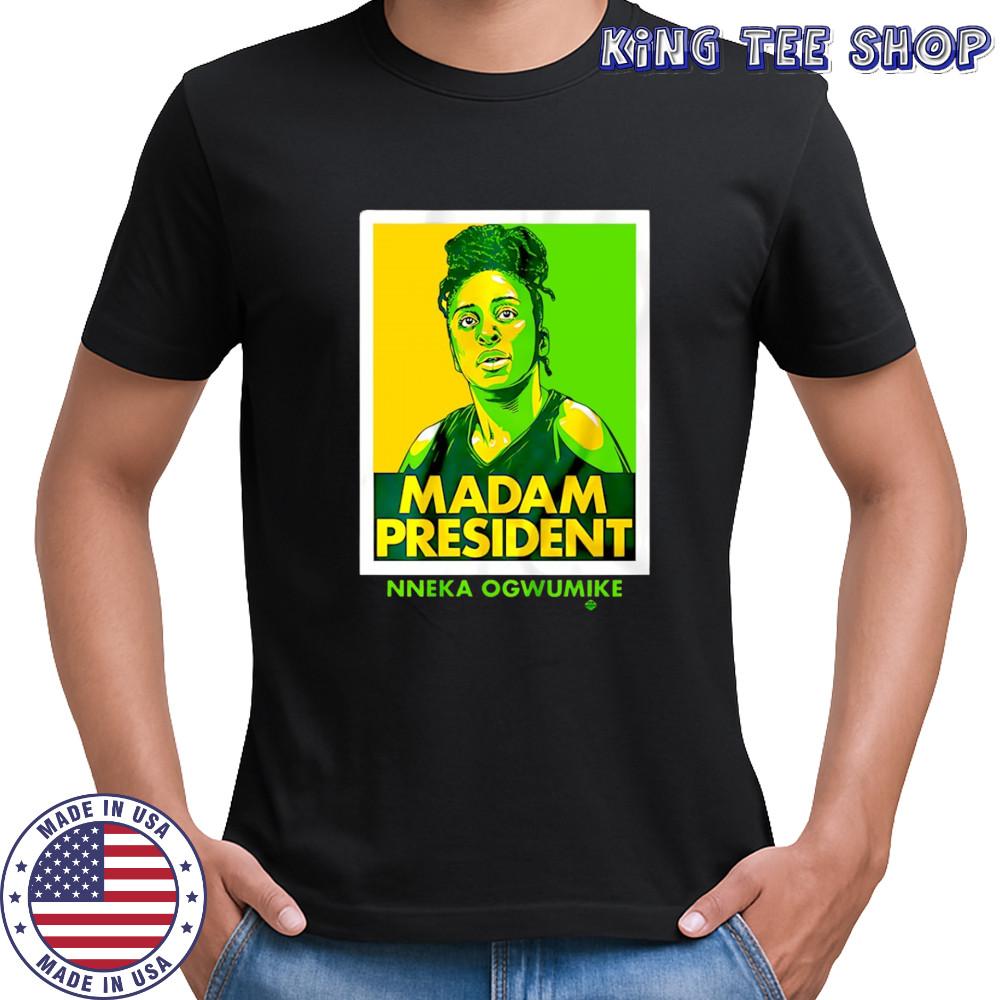 Madam President Nneka Ogwumike Seattle Storm WNBA portrait shirt