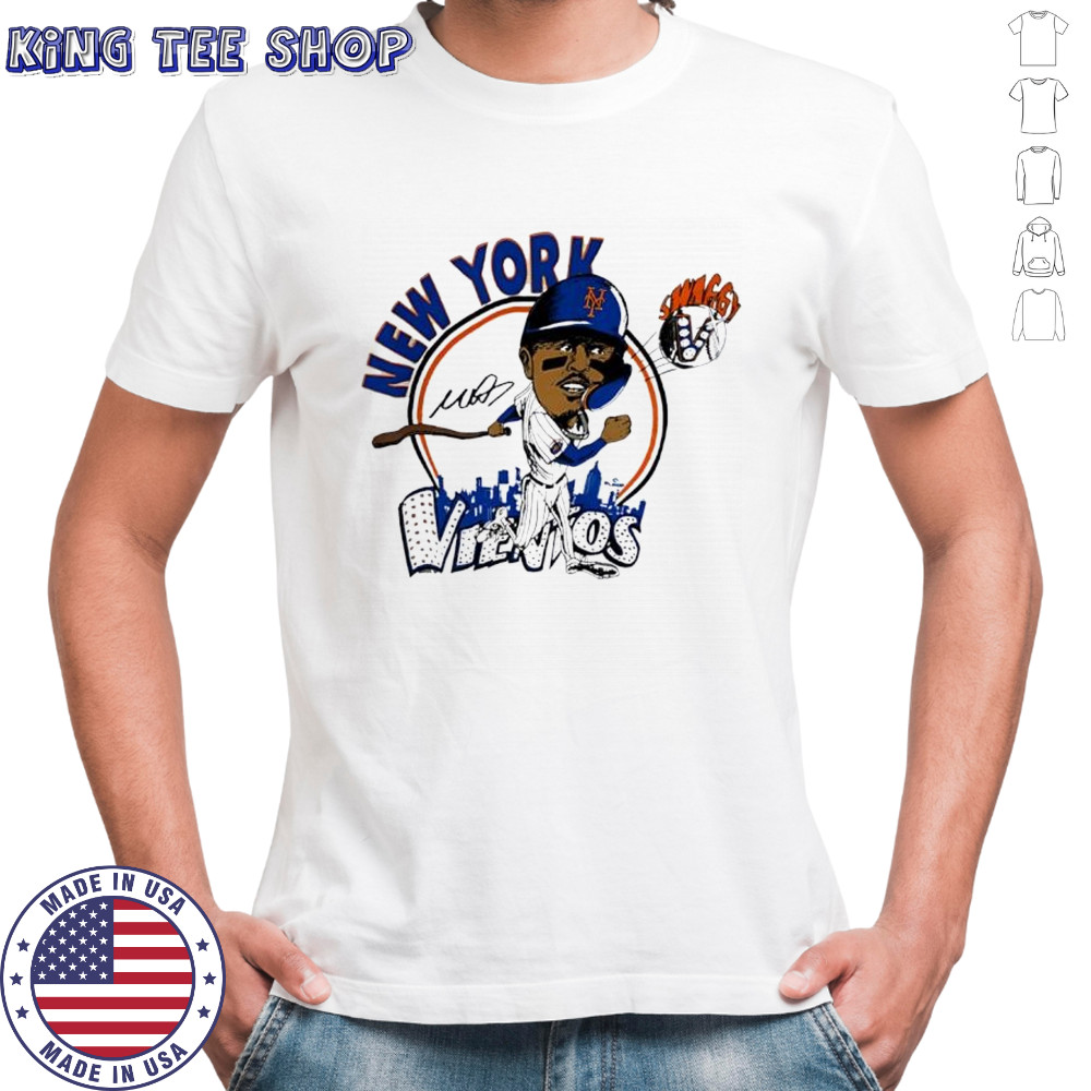 Mark Vientos Swaggy V New York Mets caricature cartoon shirt