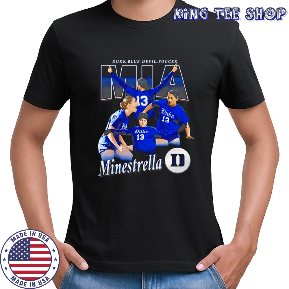 Mia Minestrella Duke Blue Devil soccer shirt