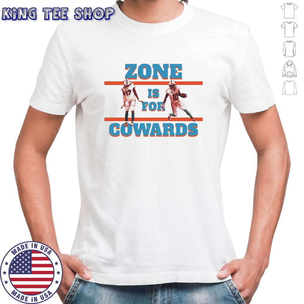 Miami Hurricanes Zone is for Cowards shirt