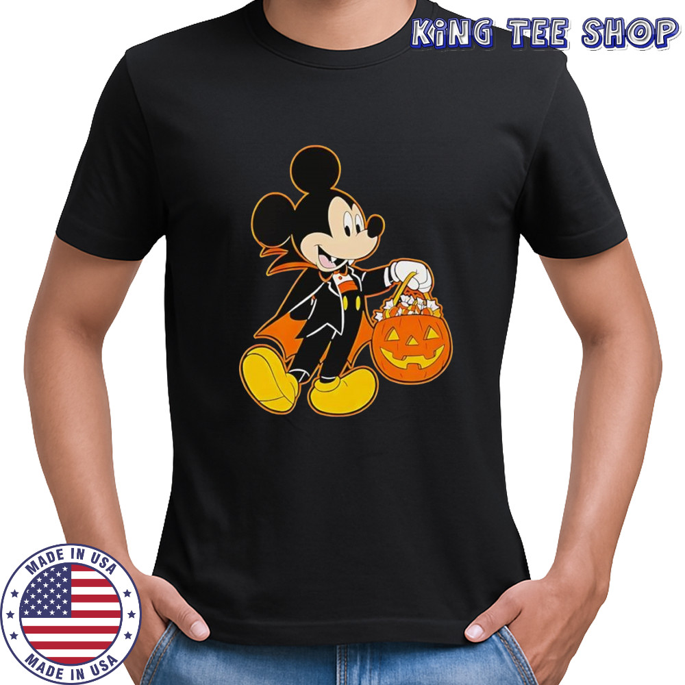 Mickey Mouse Halloween Dracula Pumpkin Candy shirt