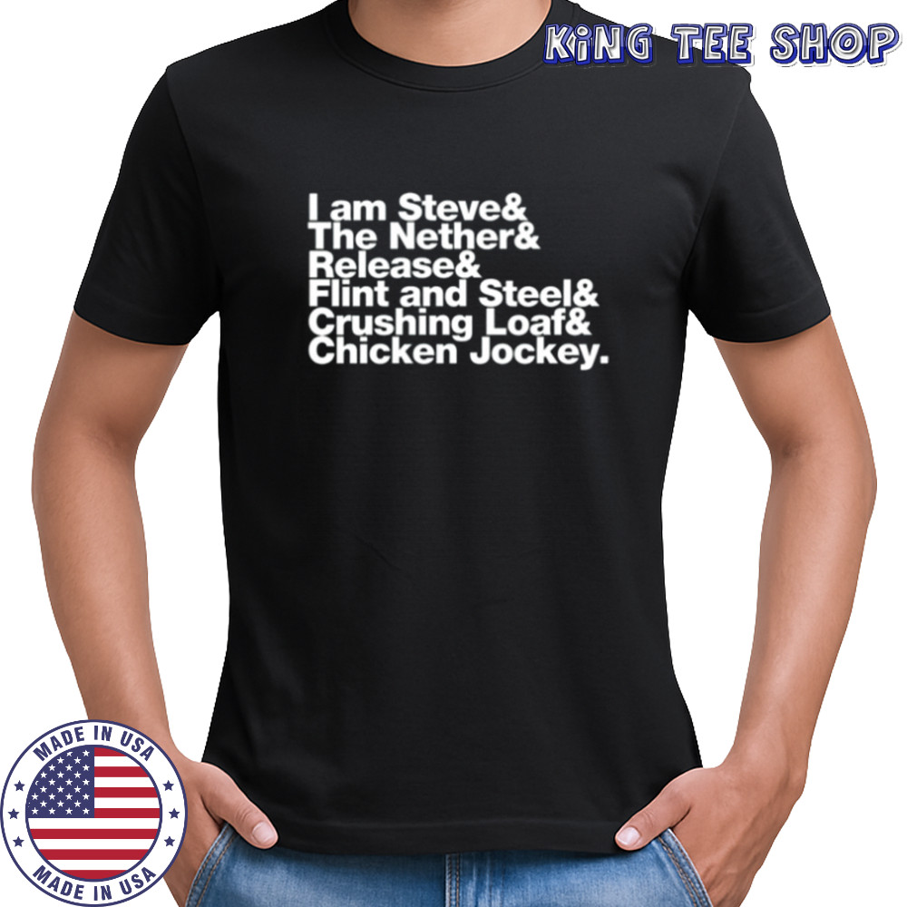 Minecraft Movie Names T-Shirt