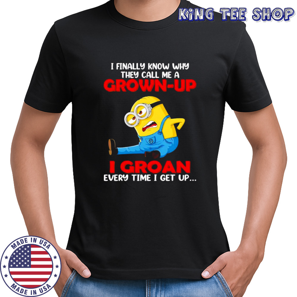 Minion I finally know why they call me a grown up shirt