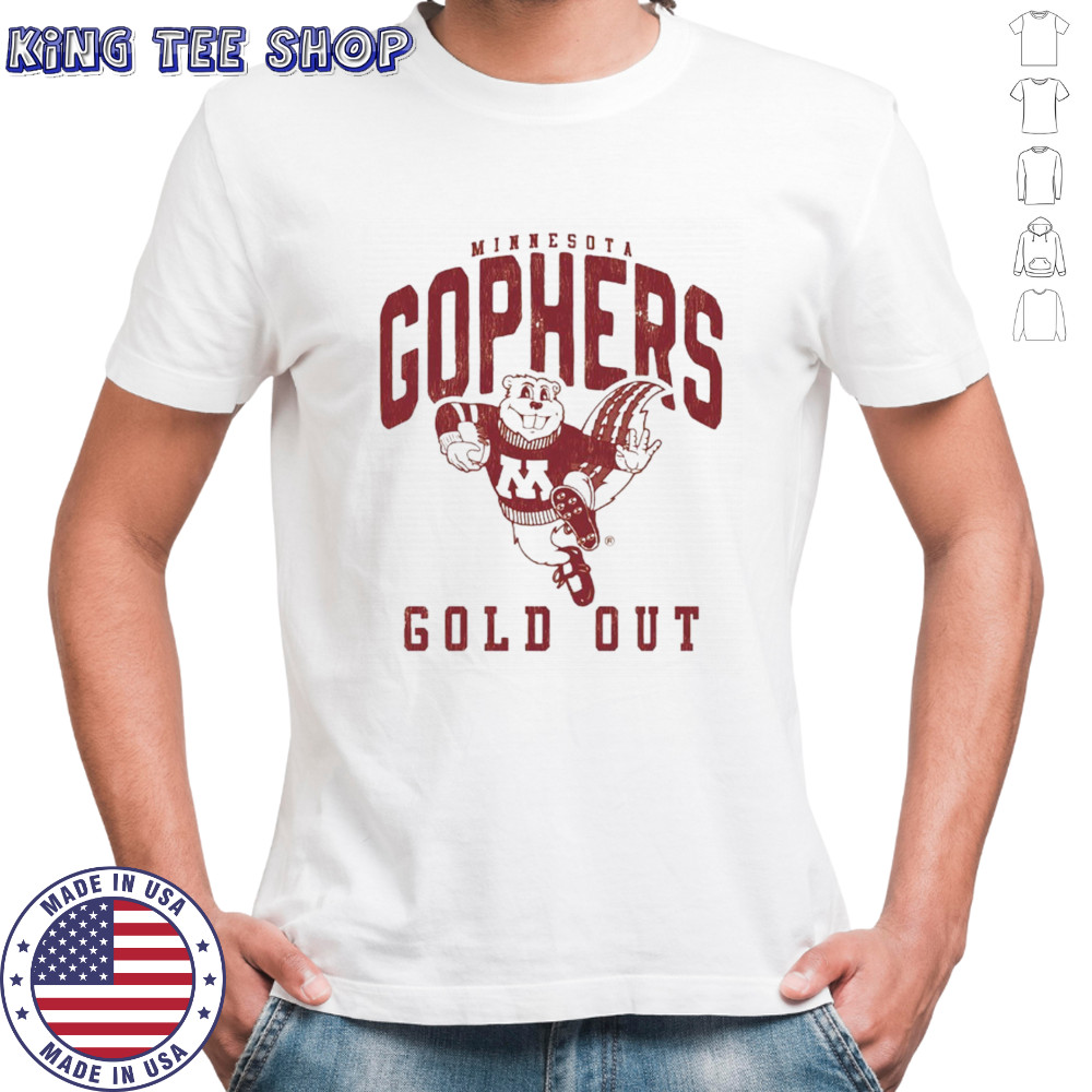 Minnesota Gophers gold out retro shirt
