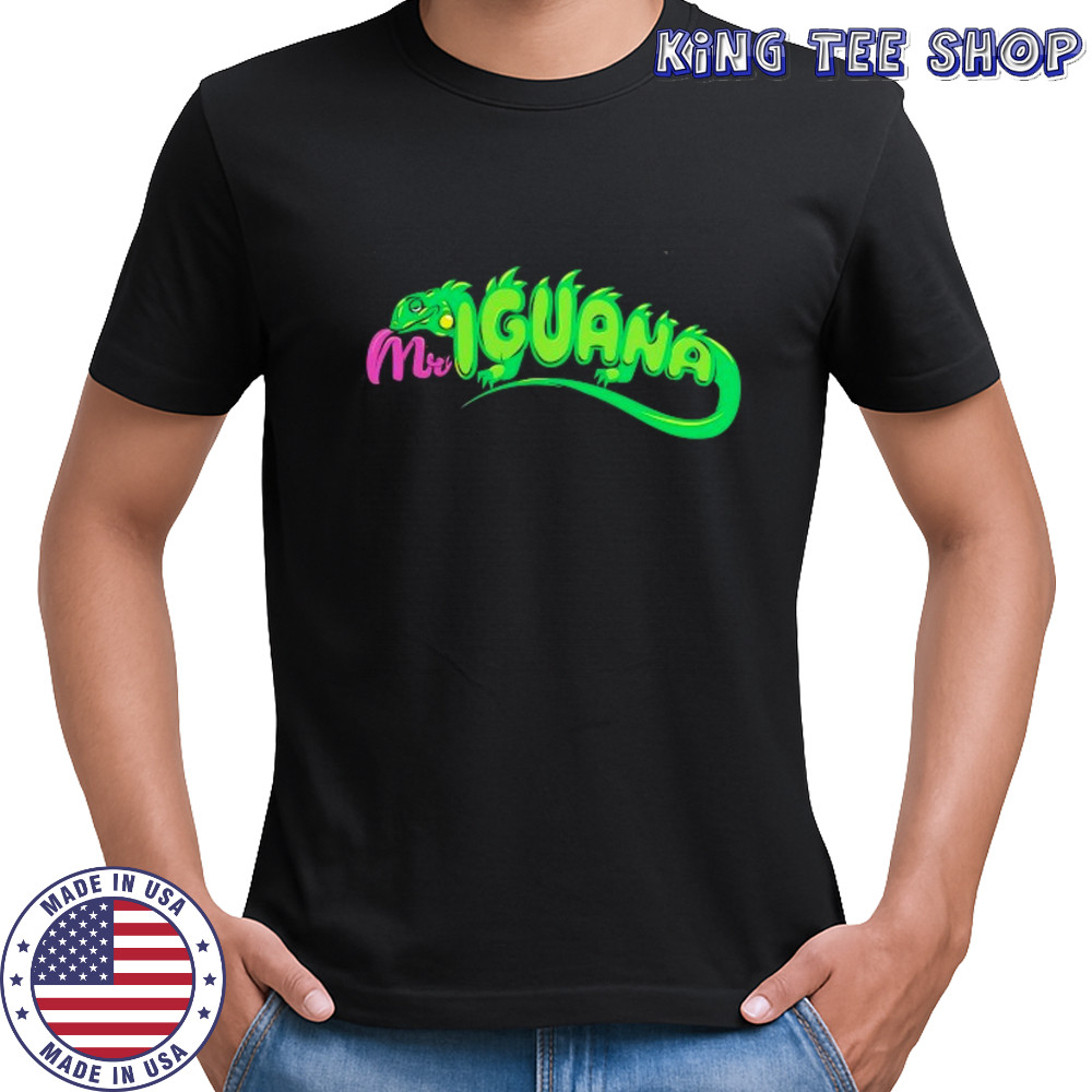Mr. Iguana Superstar logo shirt