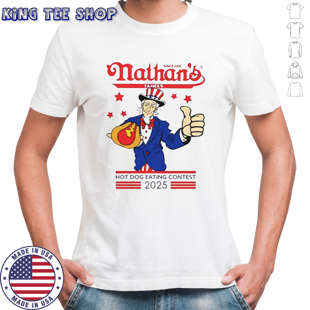 Nathan’s Famous Hot Dog Eating Contest 4th Of July 2025 T-Shirt