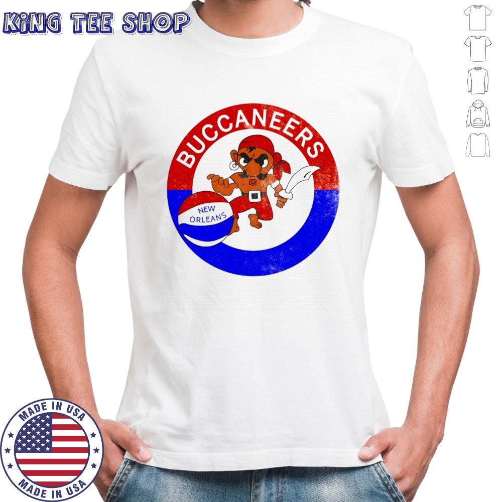 New Orleans Buccaneers American Basketball Association logo shirt
