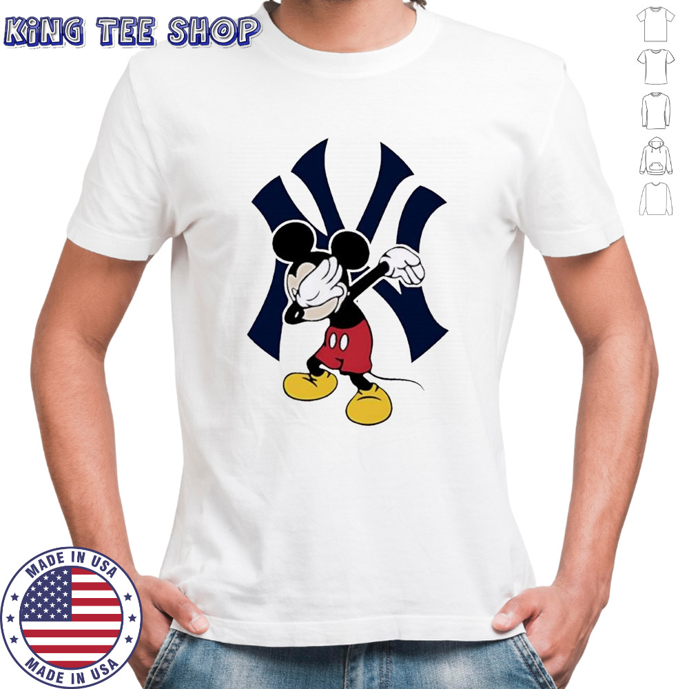 New York Yankees Baseball Dabbing Mickey Disney shirt