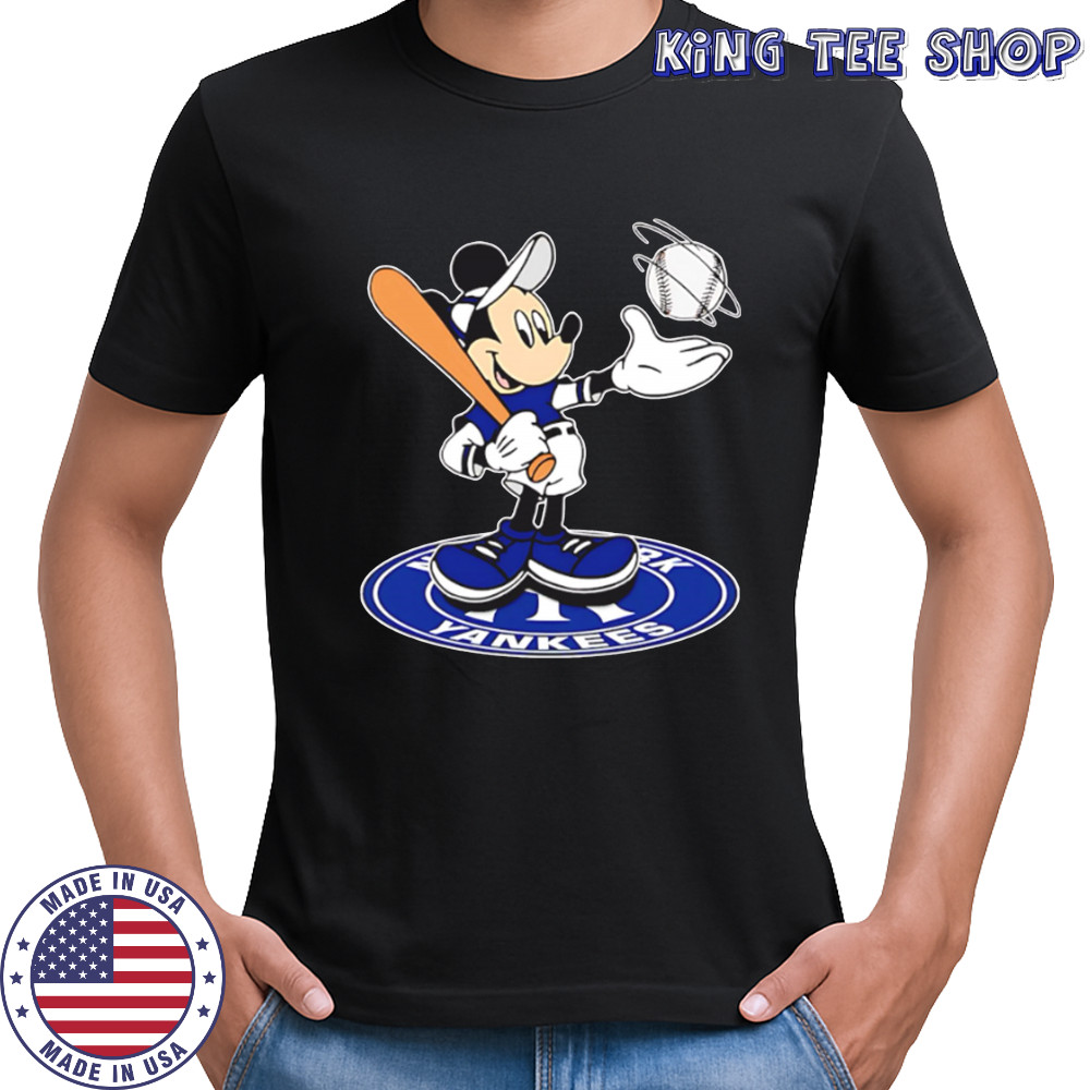 New York Yankees Cheerful Mickey Disney shirt