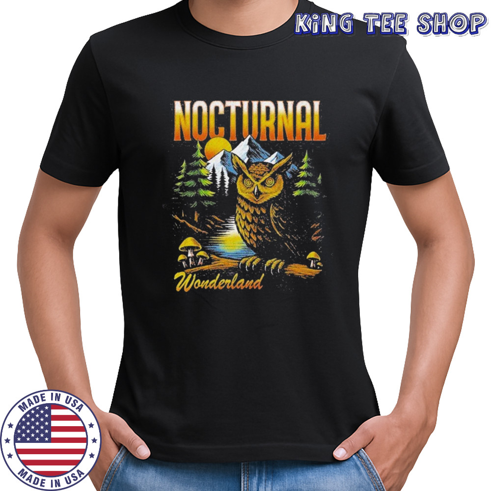 Nocturnal Wonderland Watcher Owl T-shirt