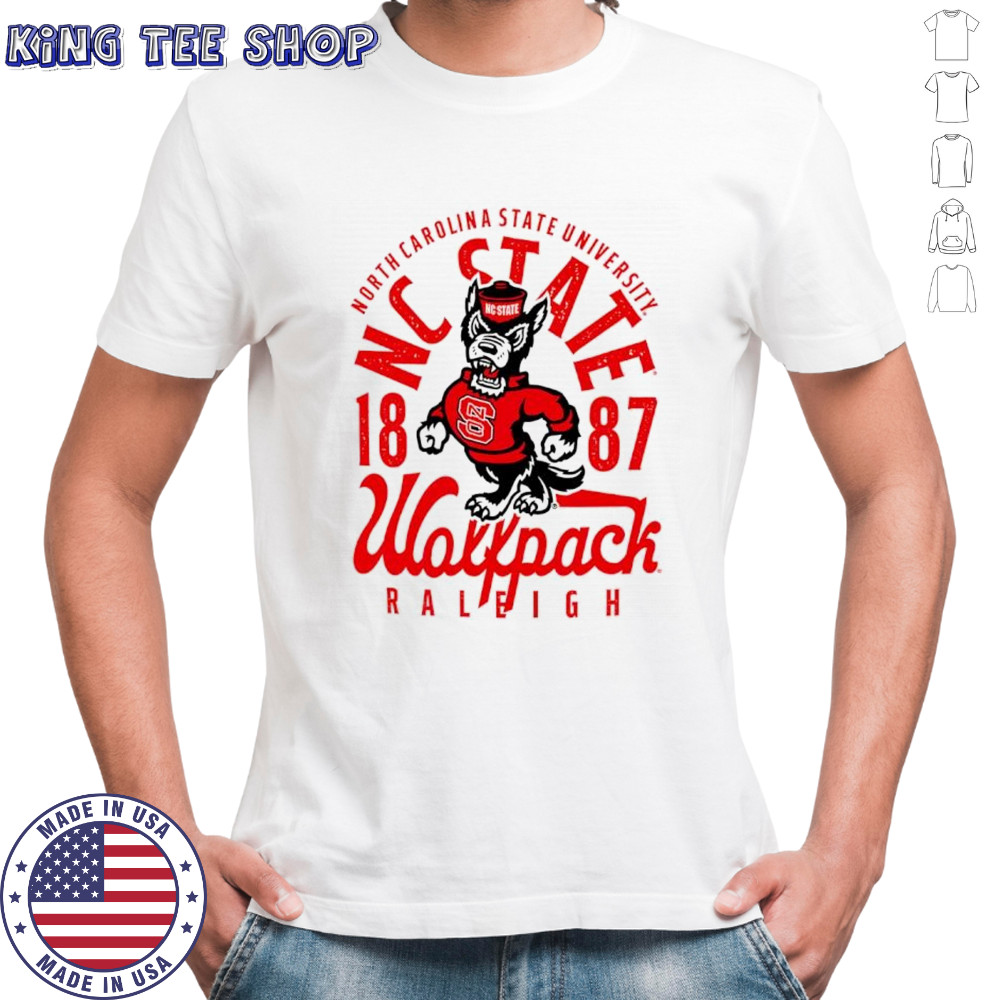 North Carolina State Wolfpack football 1887 mascot shirt