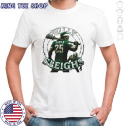 Official Philadelphia Eagles Philly Sleighs Santa 25 Christmas Shirt