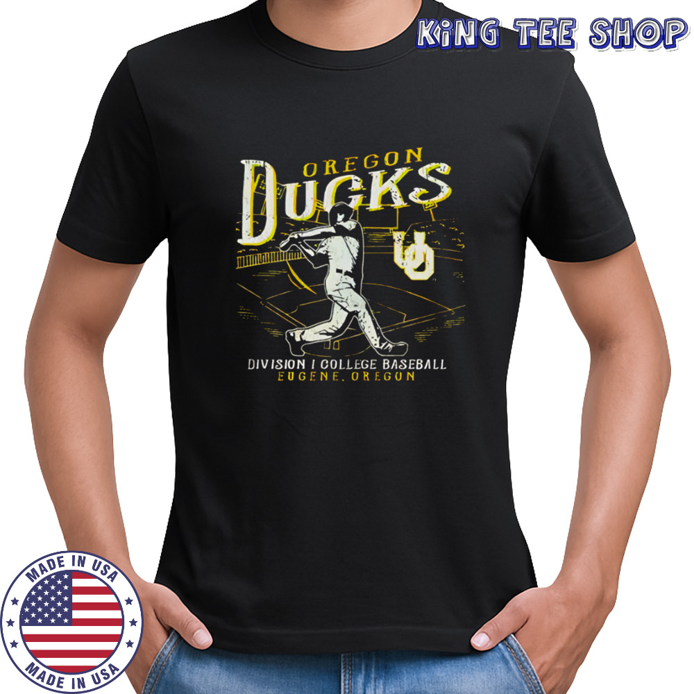 Oregon Ducks Green Big Ten Baseball retro shirt