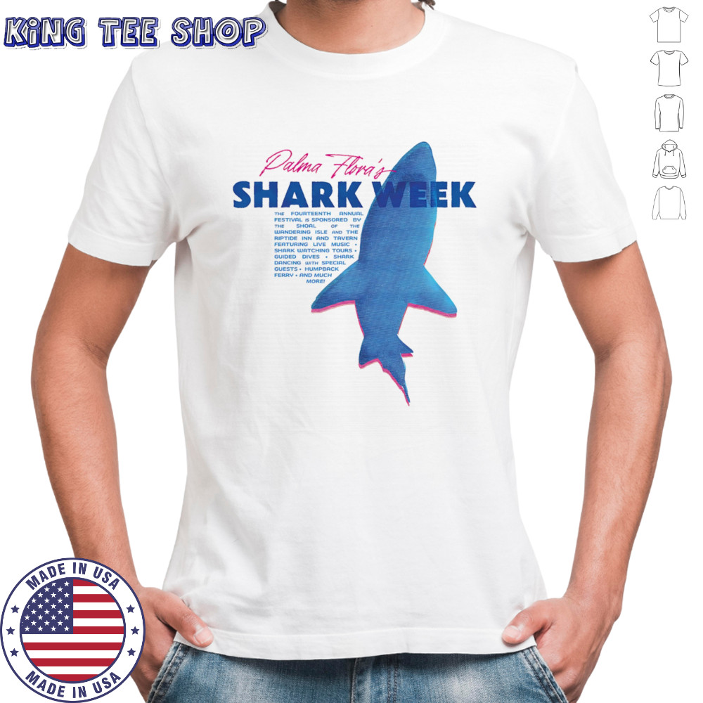 Palma Florida’s shark week shirt