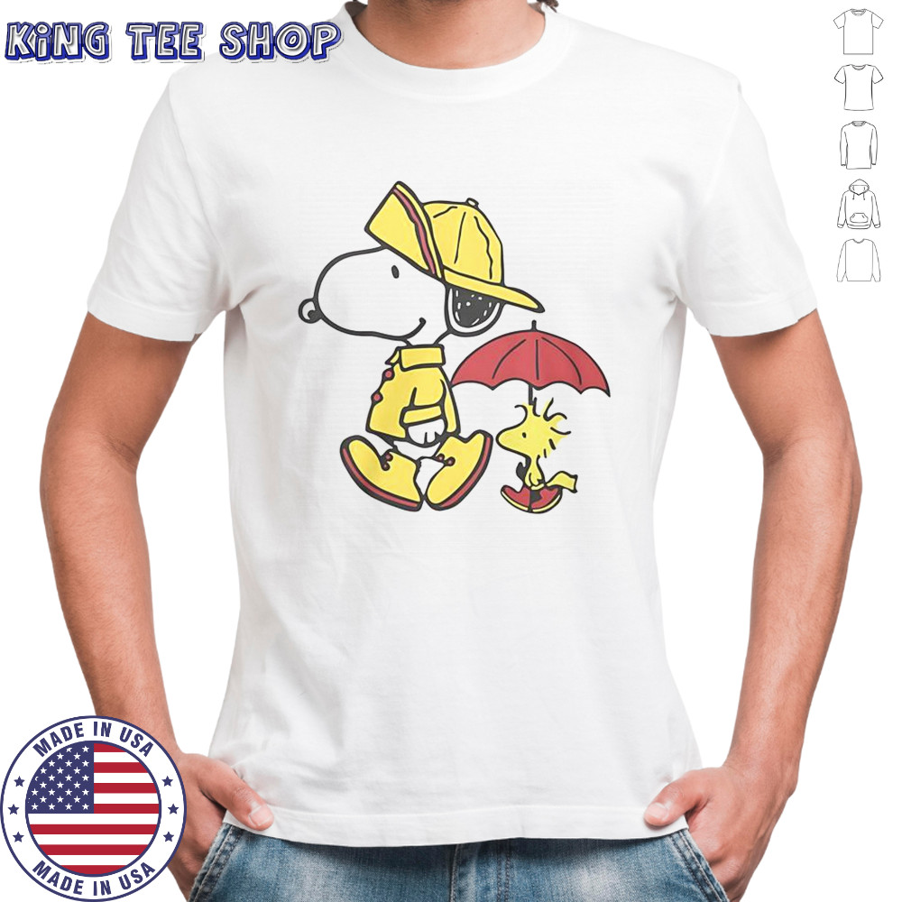 Peanuts Snoopy & Woodstock Rainy Day T-Shirt