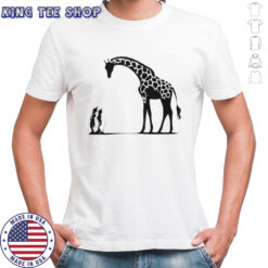 Penguin And Giraffe Tall And Small T-Shirt