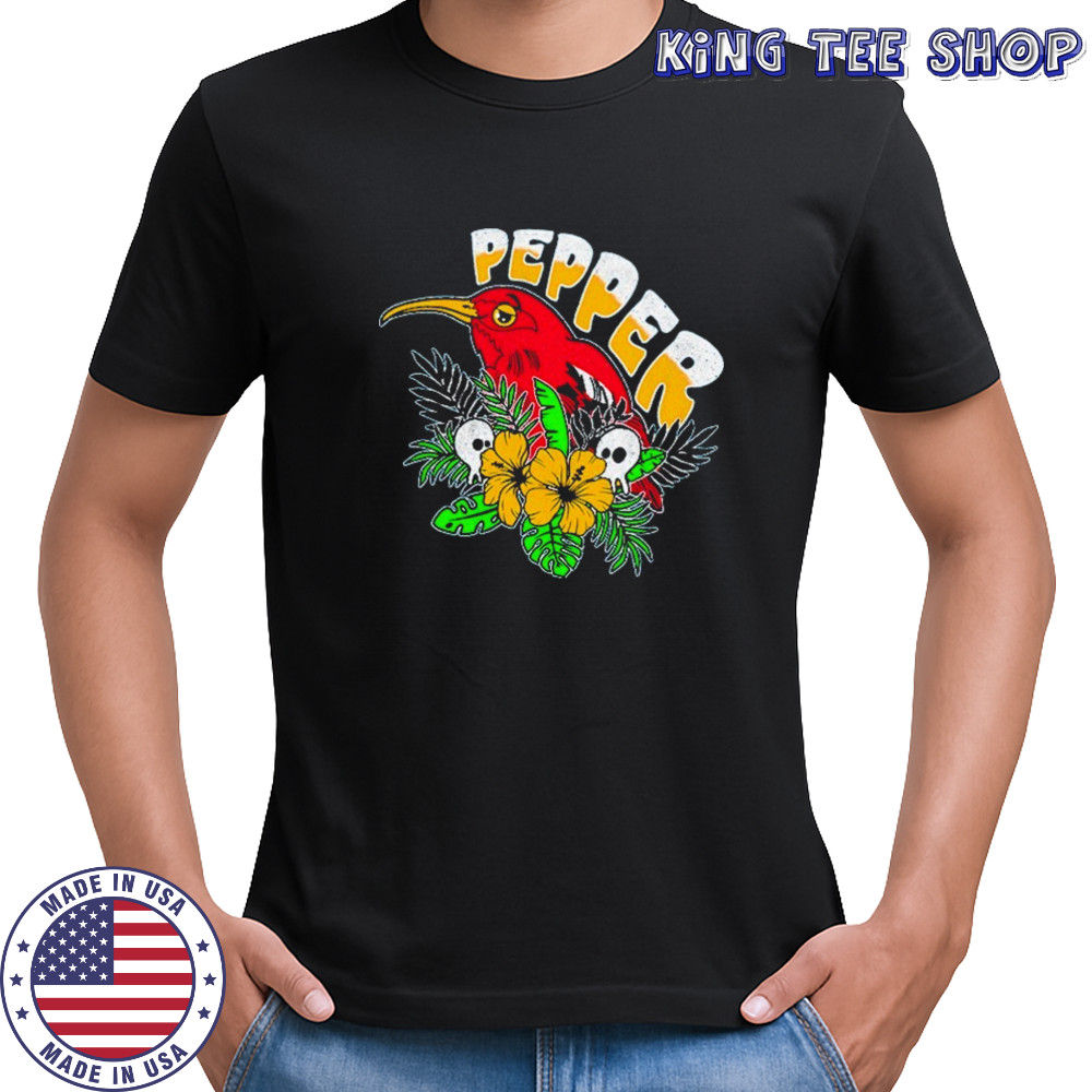 Pepper Iʻiwi Bird Sapphire T-shirt