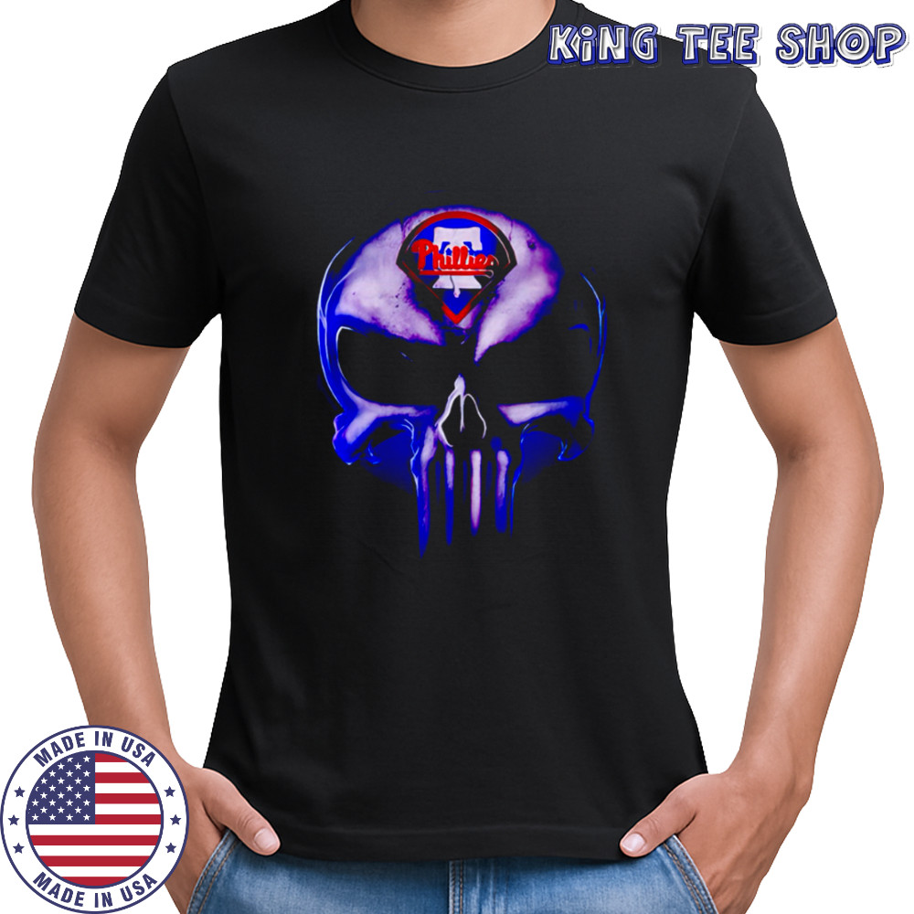 Philadelphia Phillies Baseball Punisher Skull shirt