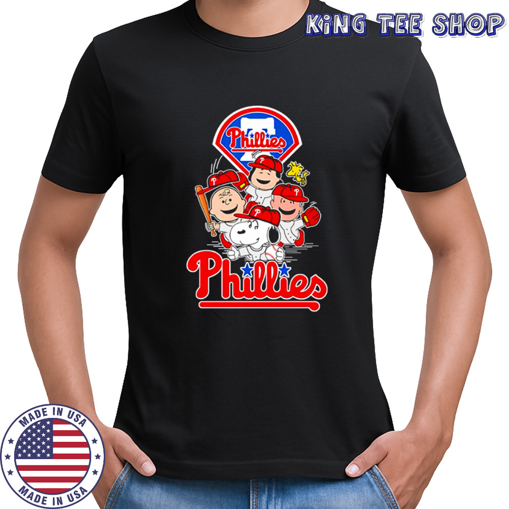 Philadelphia Phillies Snoopy Charlie Brown Woodstock The Peanuts Baseball shirt