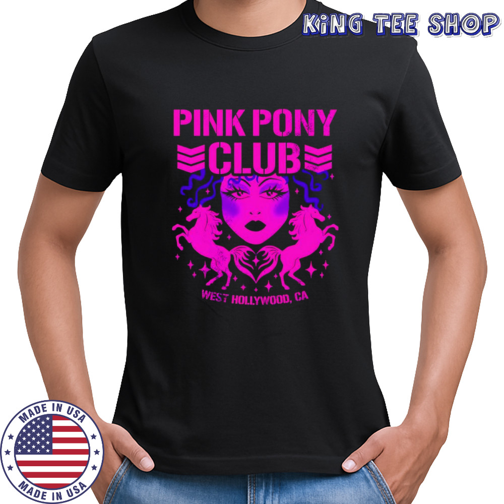 Pink Pony Bullet Club west Hollywood CA shirt