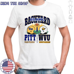 Pitt Panthers vs West Virginia Mountaineers Backyard Brawl 2025 Brown shirt