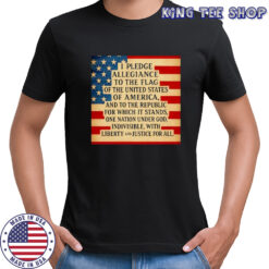 Pledge of Allegiance American Flag shirt