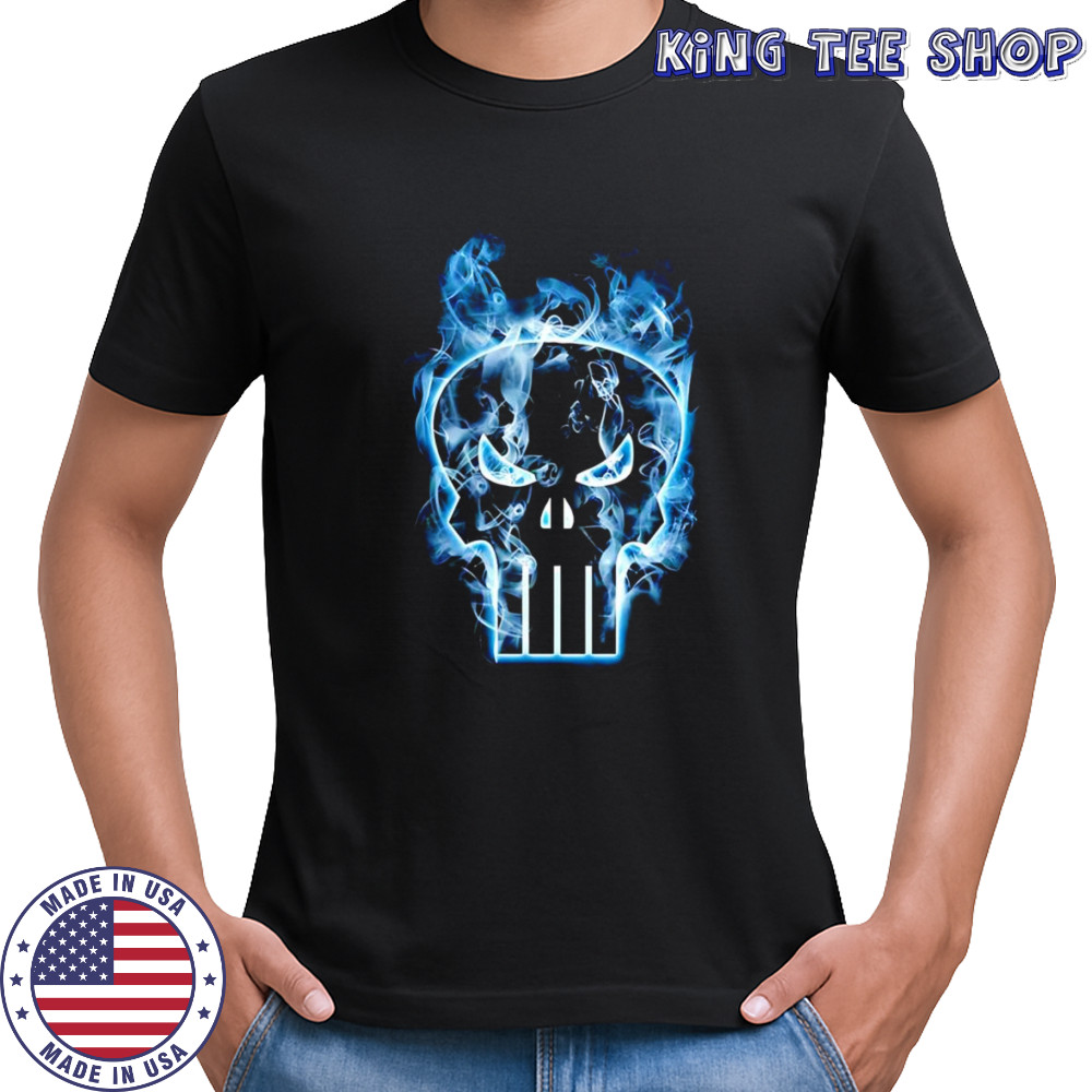 Punisher Marvel smoking skull shirt