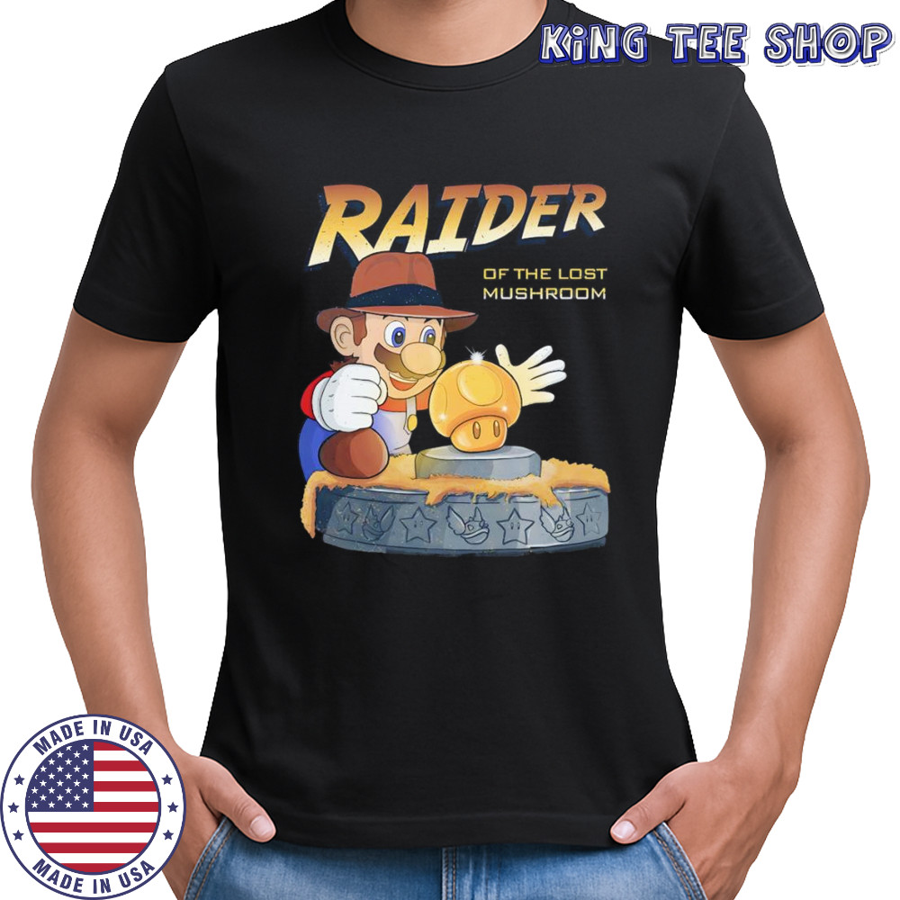 Raider of the lost mushroom Super Mario shirt