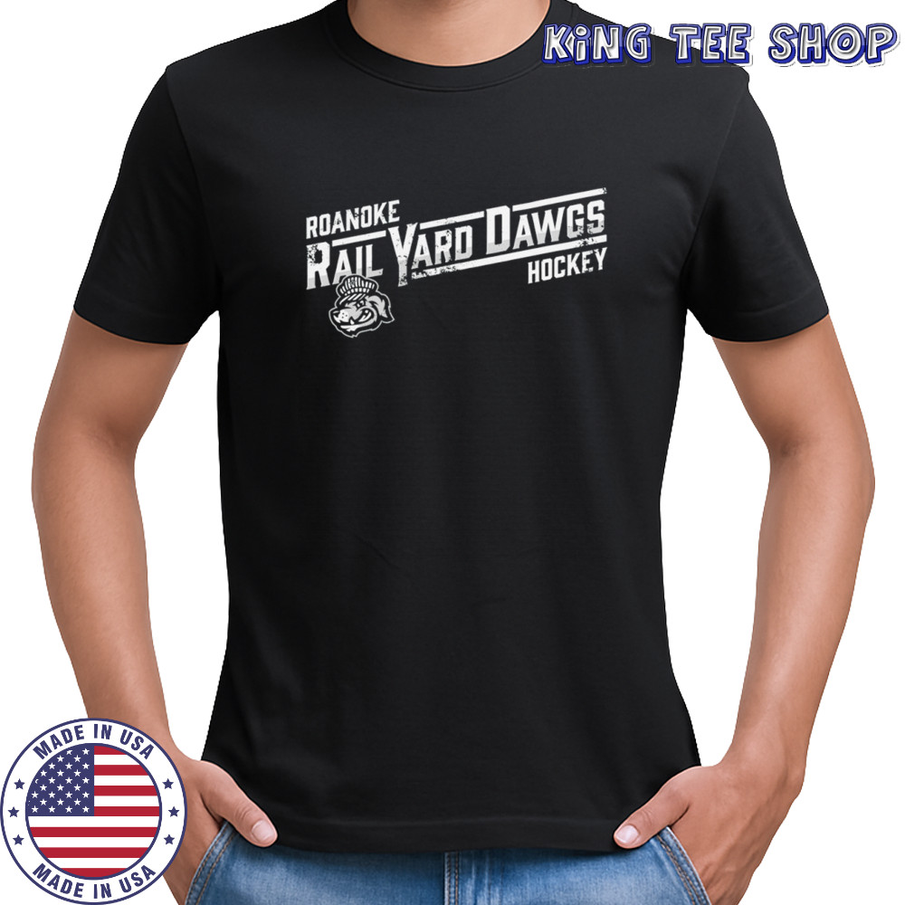 Roanoke Rail Yard Dawgs hockey logo shirt