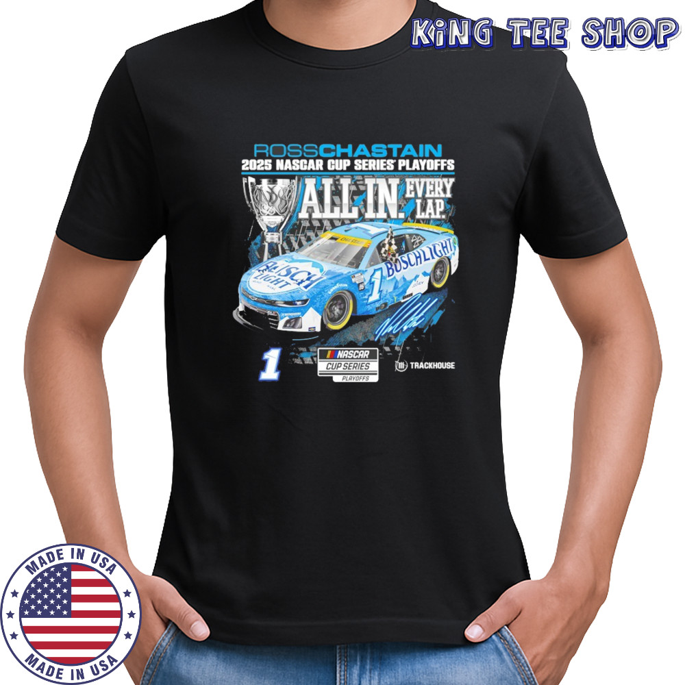 Ross Chastain Checkered Flag Sports 2025 NASCAR Cup series playoffs busch light shirt