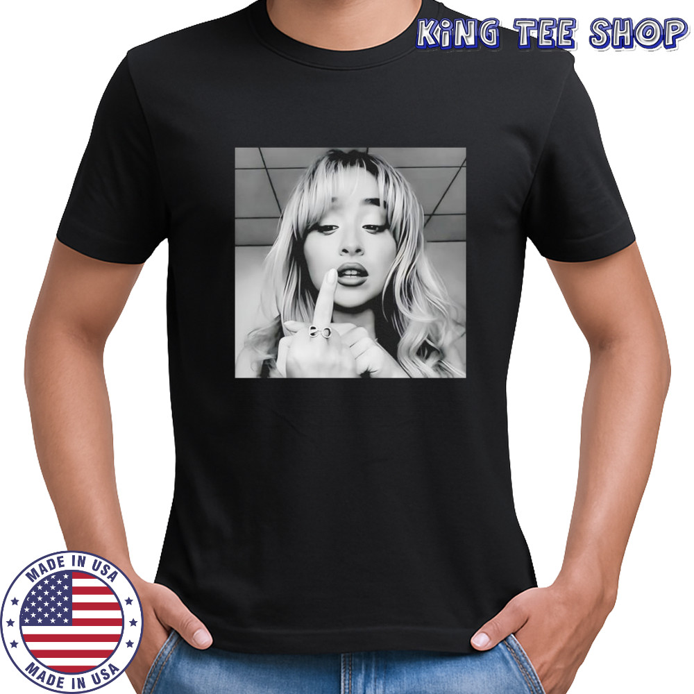 Sabrina middle fingher music lover funny graphic shirt