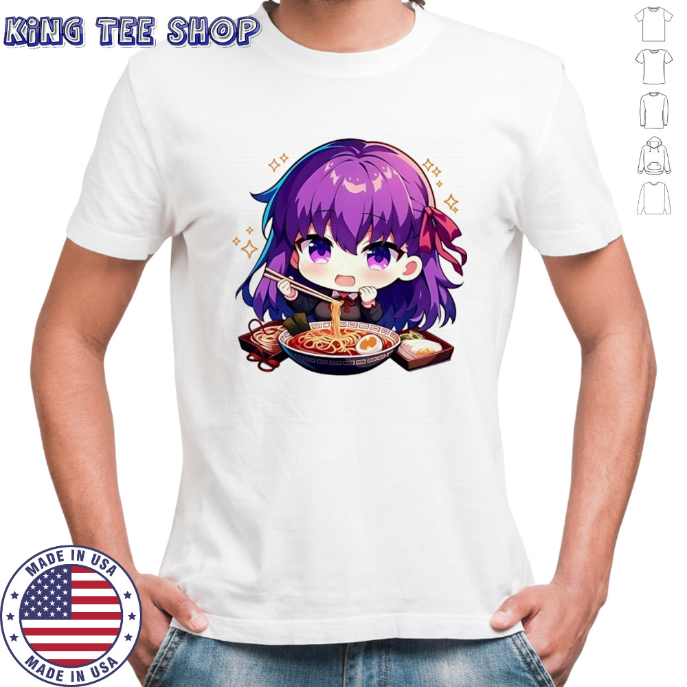 Sakura Matou Fate Stay Night Anime Chibi Ramen chibi shirt