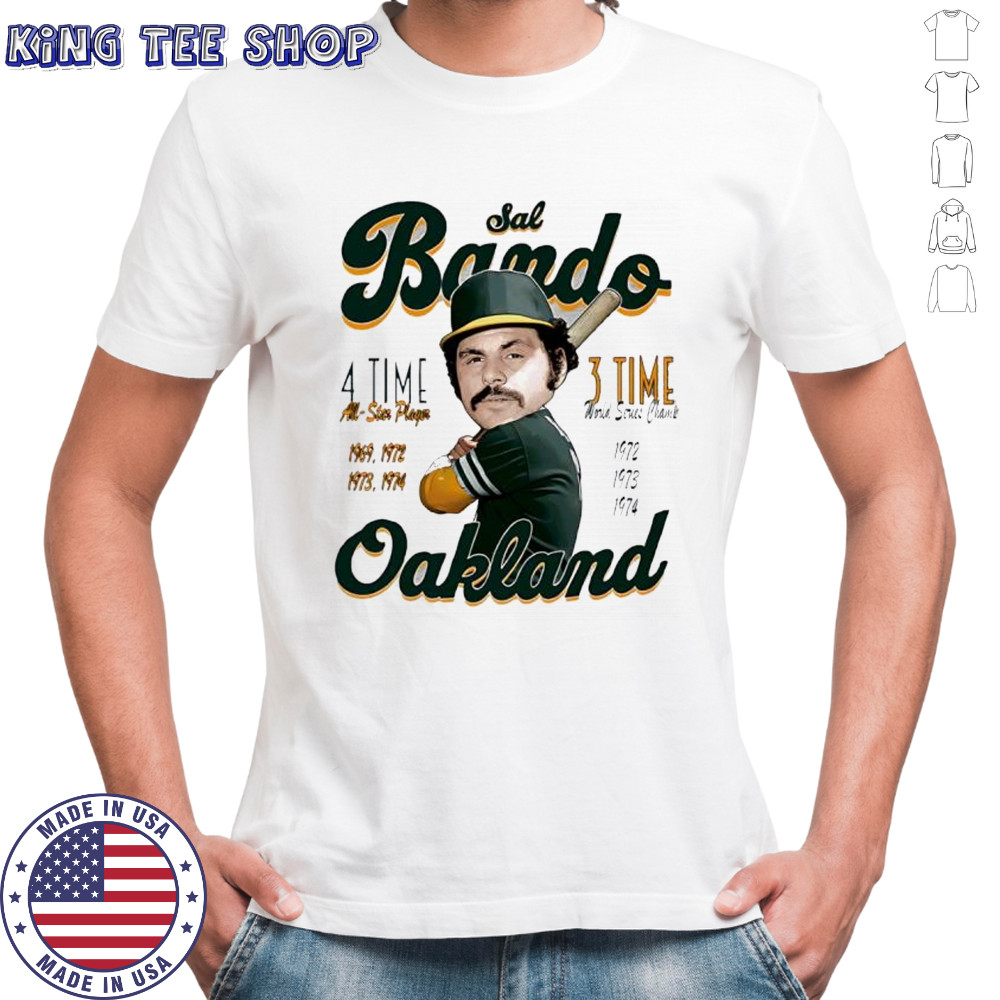 Sal Bando Oakland Comic 3 time all star player shirt