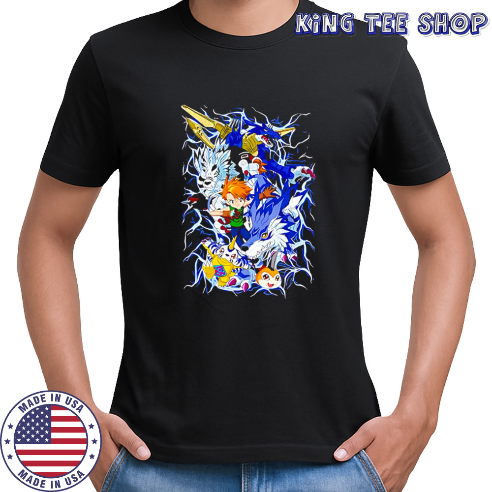 Sane Digimon Gabumon Anime graphic shirt