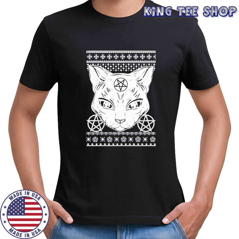 Sathan the cat Ugly Christmas sweatshirt