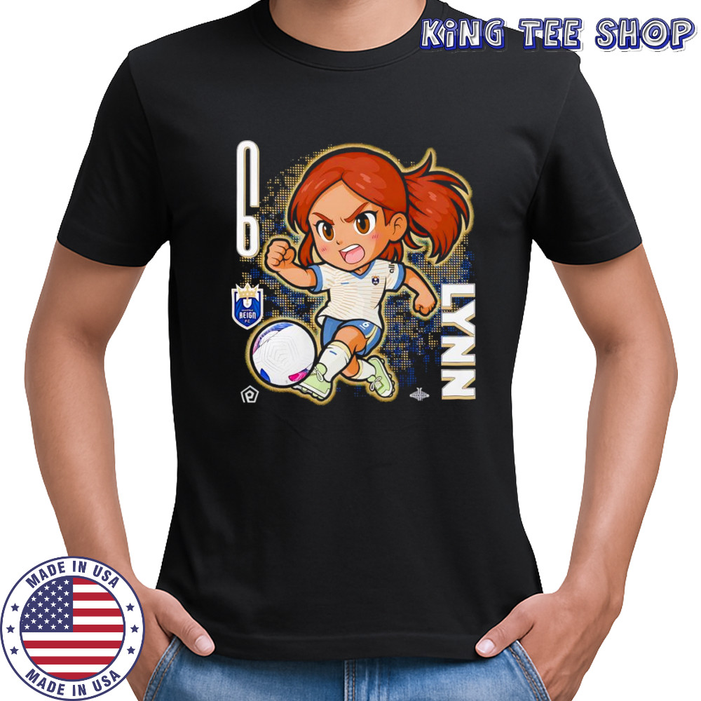 Seattle Reign FC Lynn Biyendolo chibi cartoon shirt
