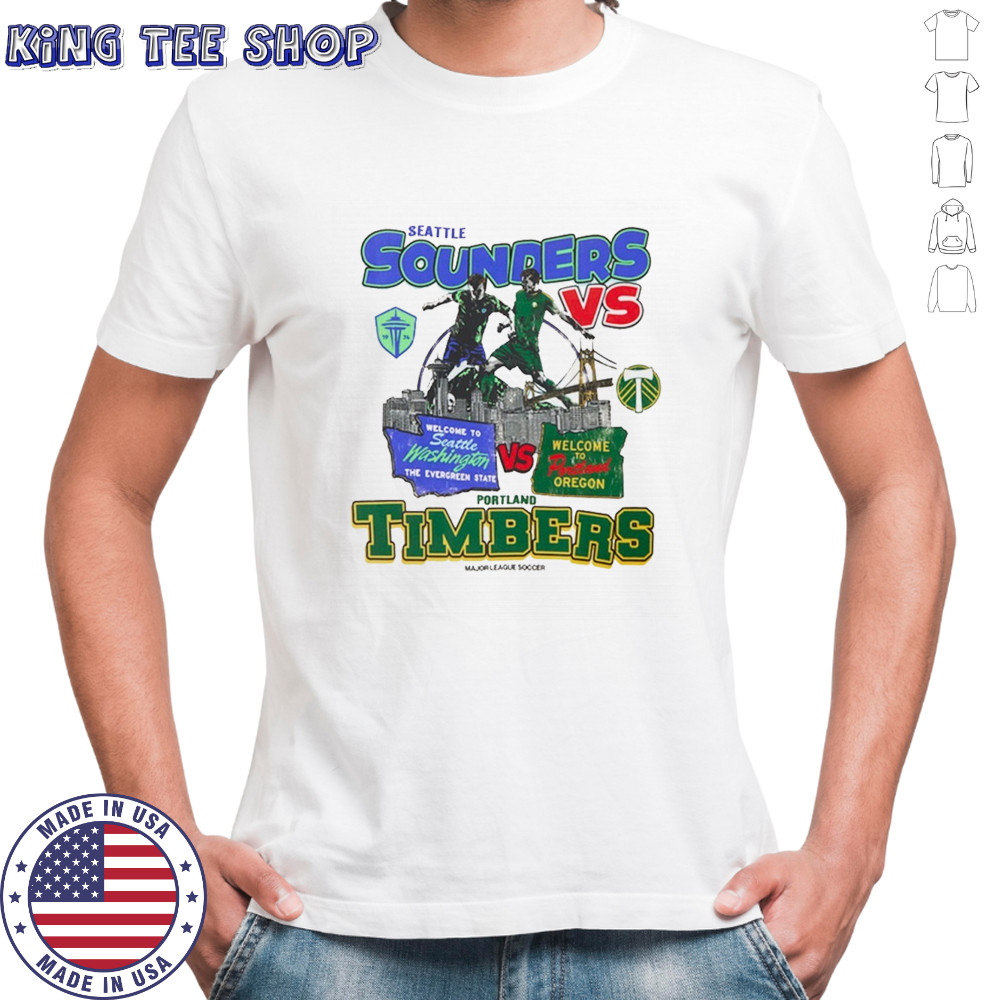 Seattle Sounders vs Portland Timbers graphic shirt