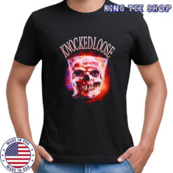 Skull in plastic bag horror graphic music lover shirt